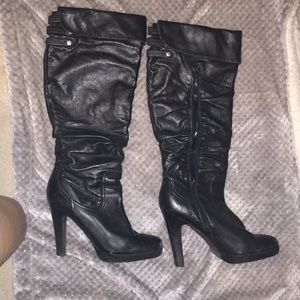 Jessica Simpson black tall boots